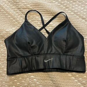 Black Shimmer Nike Sports Bra
